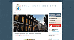 Desktop Screenshot of bloomsburyinstitute.com